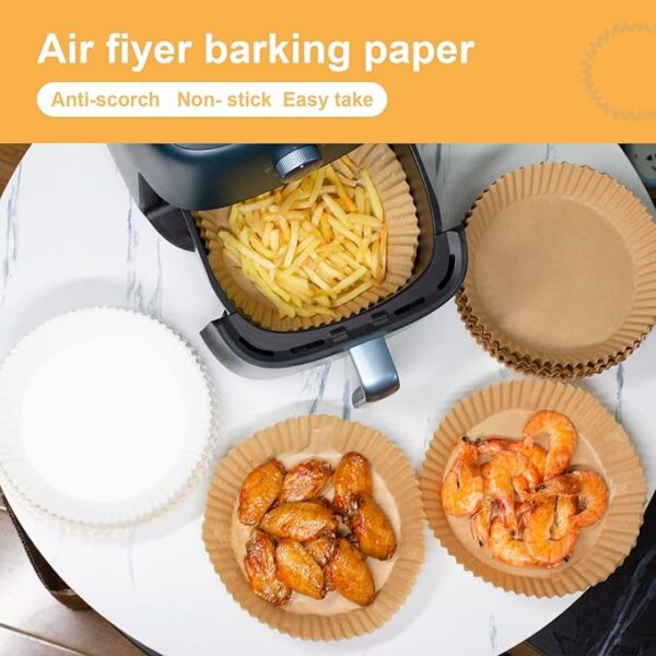 50 Pcs Air Fryer Disposable Paper Liners (Non-Stick) - Image 4