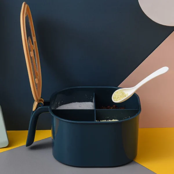 Combo: 4 Section Spice Container & Spit Bone Plate (Random Color) - Image 9