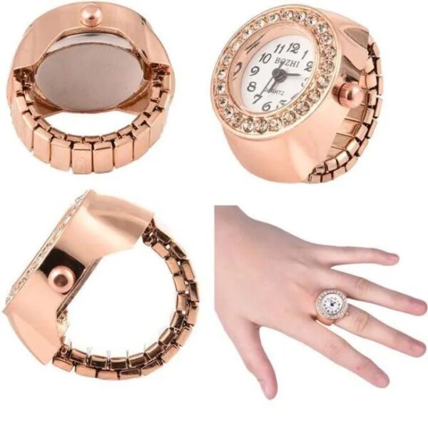 Copper Ring Finger Watch For Women