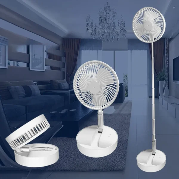 Long Stand Folding Fan