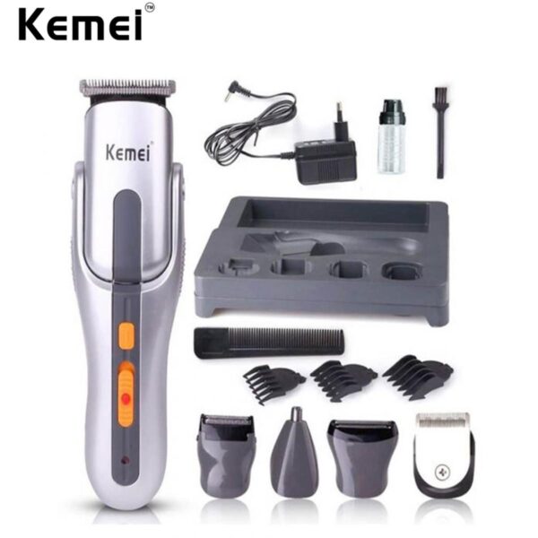 Kemei 680A Multifunction 5 In1 Electric Hair Clipper Body Trimmer Shaver Cordless Grooming Kit Razor Hair Cutting Machine Cutter