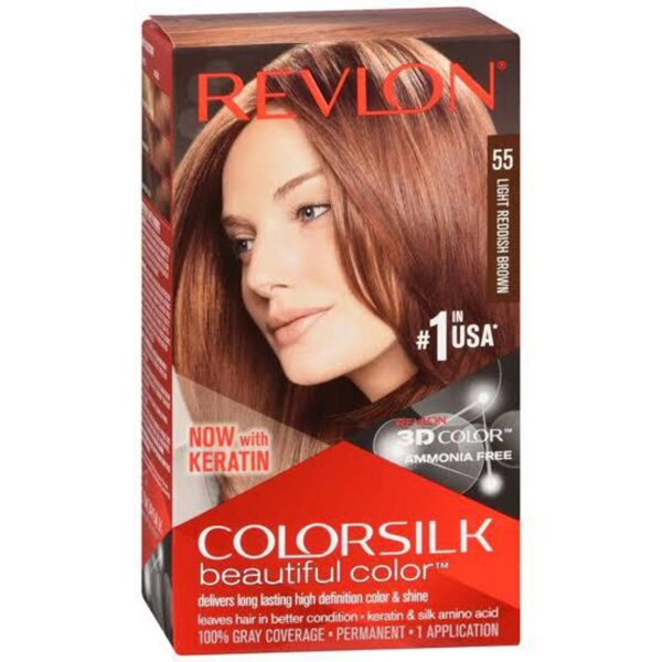 REVLON 55 Light Reddish Brown 3D Hair Color