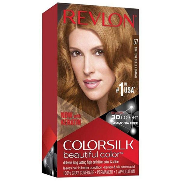 REVLON 57 Lightest Golden Brown 3D Hair Color