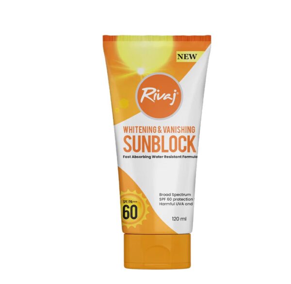 Rivaj UK Vanishing Sunblock SPF60 120ml