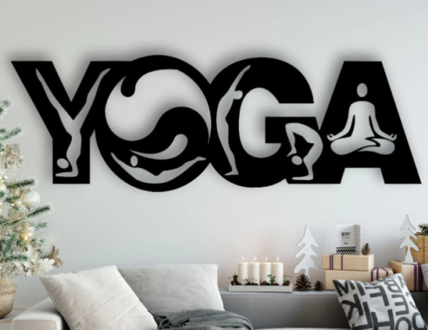 Yoga Wall Art Decoration - MDF Material