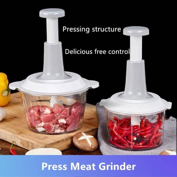 Manual Food Chopper - 2L Multifunctional Vegetable Cutter - Image 4