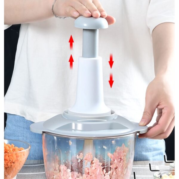 Manual Food Chopper - 2L Multifunctional Vegetable Cutter - Image 8