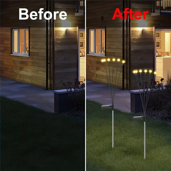 LED Solar Firefly Lights for Outdoor Garden (10) - Waterproof - Image 5