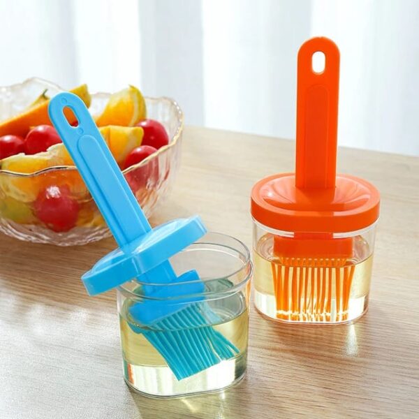 Oil Bottle with Silicone Brush - BBQ Dispenser