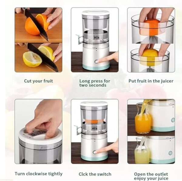 Rechargeable Electric Citrus Juicer - Portable - Image 3