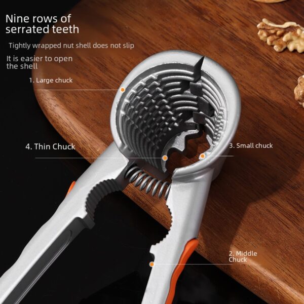 Multifunction Walnut Opener with Copper Clip - Image 5