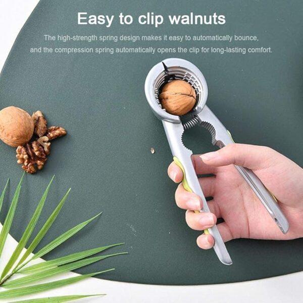 Multifunction Walnut Opener with Copper Clip - Image 6