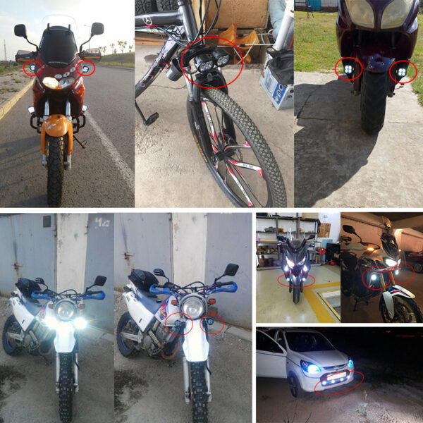 Motorcycle Headlights with Switch - Image 5