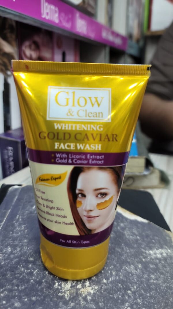 Glow & Clean Whitening Gold Caviar Face Wash - Image 2