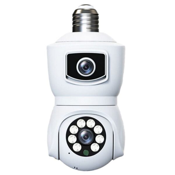 4K Wireless Dual-Lens Security Camera, 3MP Lens, 360? Rotation