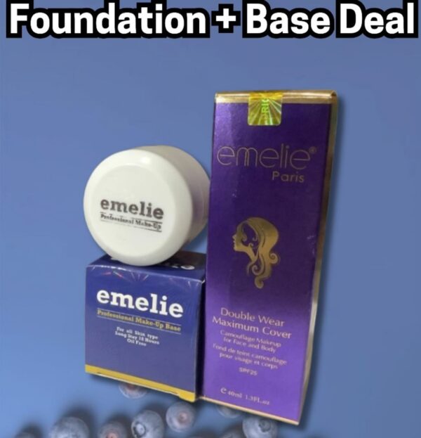 Emelie High Coverage Foundation & Base (2 Pack)