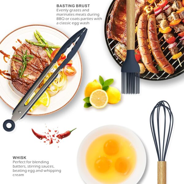Silicone Cooking Utensil Set (12 pcs, Random Color) - Image 5