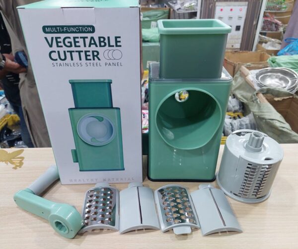 Rotary Vegetable Cutter & Cheese Grater (3 Blades) - Image 2