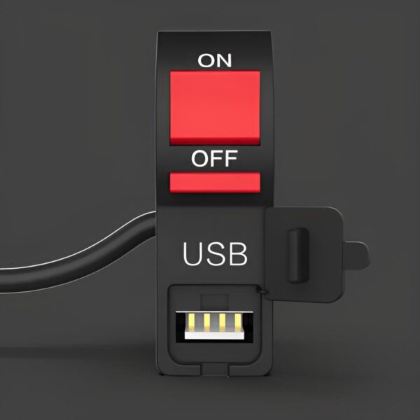 Universal On/Off Switch with USB Port for Bike - Image 4