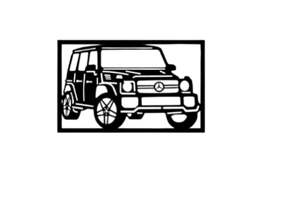 Mercedes-Benz G-Class G Wagon Wall Decoration - Black - Image 2