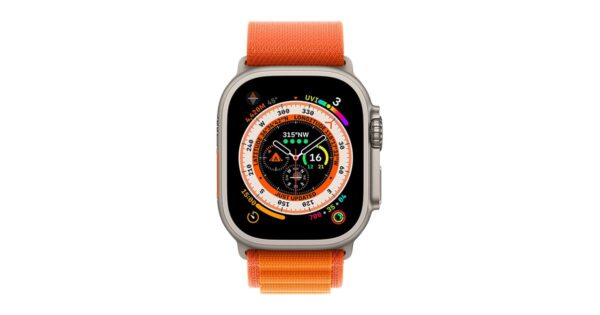 A8 Ultra Smart Watch in Apple Logo | 49 MM | Dual Straps - Image 3