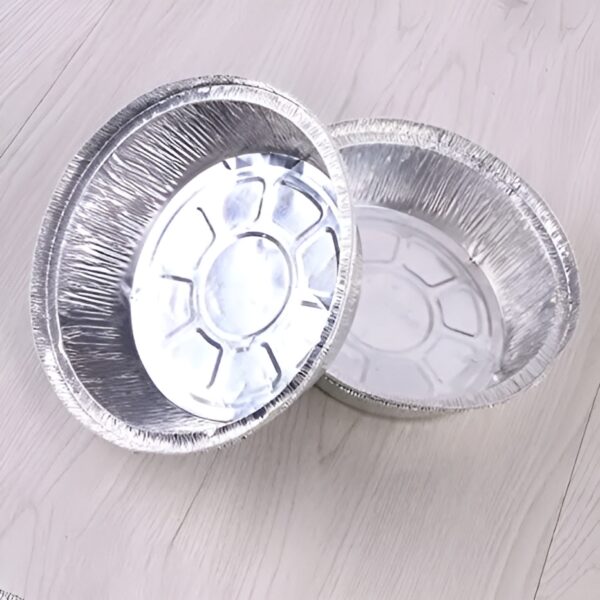 10 Pcs Round Aluminum Foil Food Containers