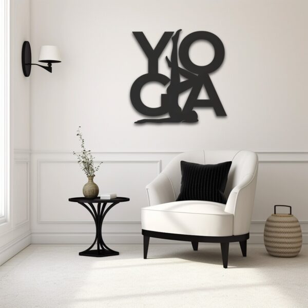 Yoga Wall Hanging Art - MDF Material - Image 3