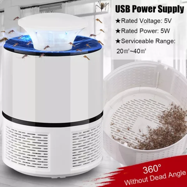 Eco-Friendly Mosquito Trap with USB UV Light & Fan - Image 6