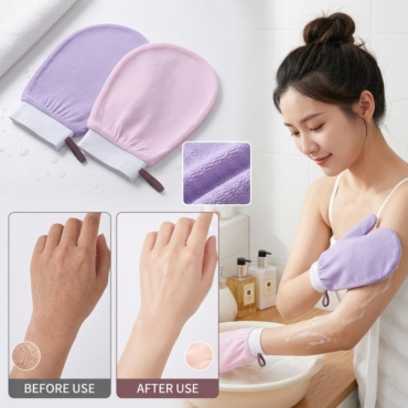 Body exfoliating gloves