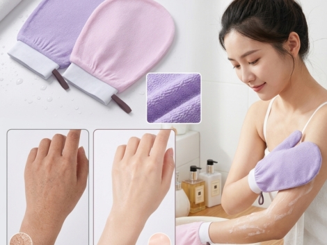 Body exfoliating gloves